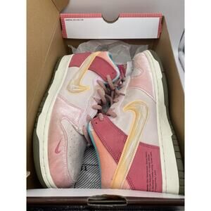 Nike Dunk Mid x Social Status Strawberry Milk Size 10.5 DJ1173-600 In OG Box